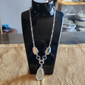 Avon Silver Pendant Necklace